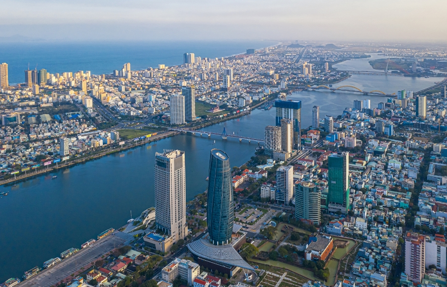 Nhiều dự án bất động sản đang được triển khai xây dựng tại Đà Nẵng.